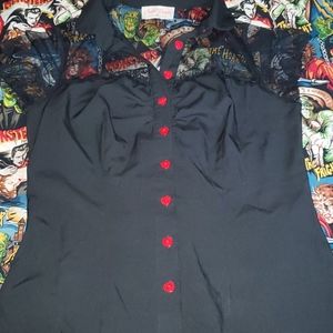 Button down pin up top